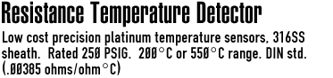 Resistance Temperature Detector